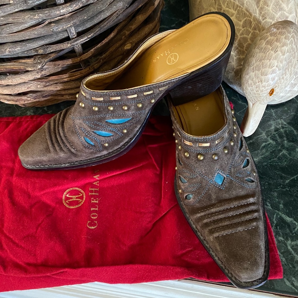 Cole Haan Western Style Mules